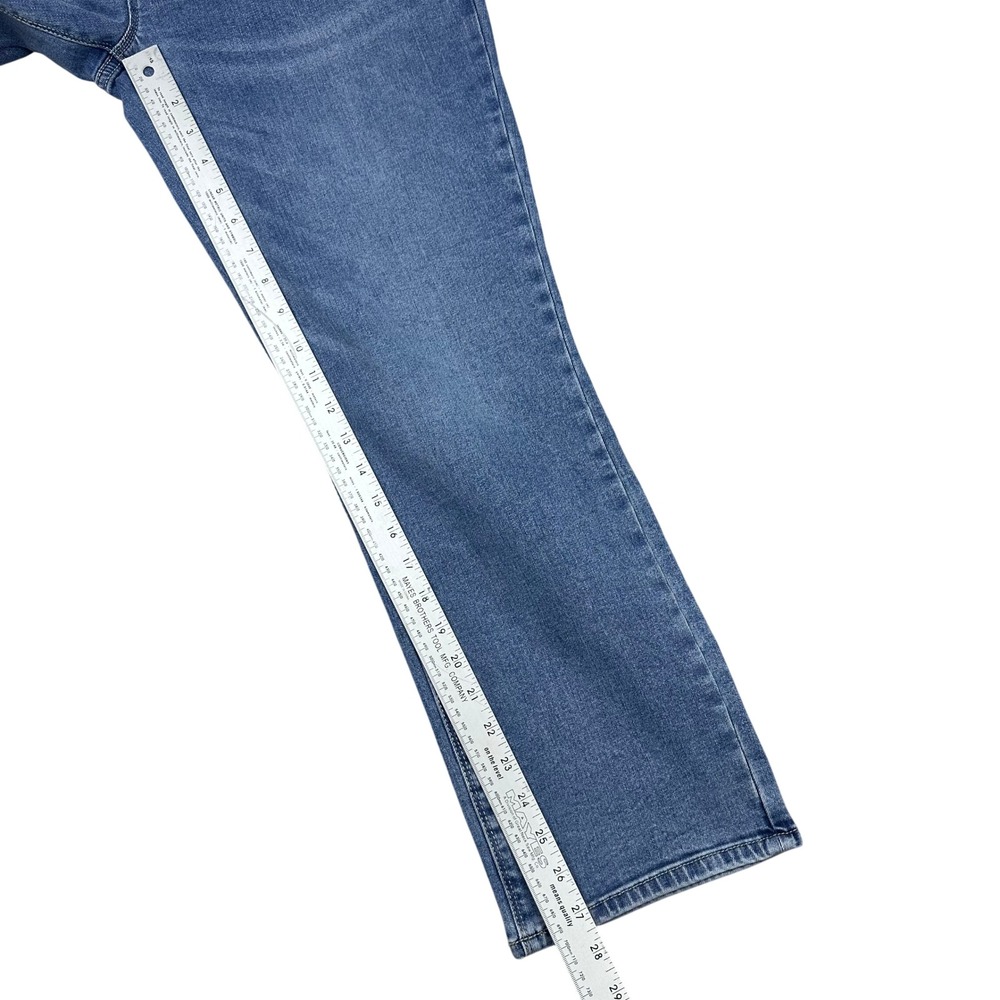 Hudson Los Angeles Beth Baby Bootcut Jeans Medium Wash Flap Pocket Size 12 - Picture 8 of 12